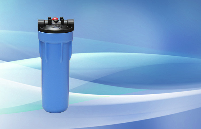 Pentek 3G Slim Line Filter Housing 10″ Blue Sump MB w/PR 1/4″